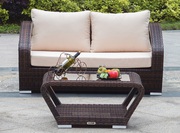 Wicker Loveseat with Coffee Table on Sale at Gooddegg Online store
